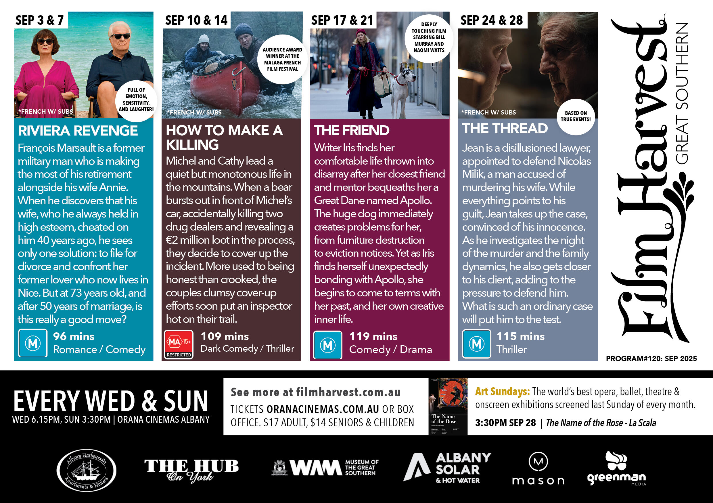 Film Harvest August 2025 - Great Southern